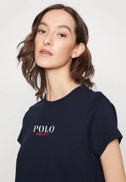 Polo Ralph Lauren CREWNECK TEE - T-shirt Z Nadrukiem - Cruise Navy -Polo Ralph Lauren 041e13f742114de1b4d1599fece22ddc