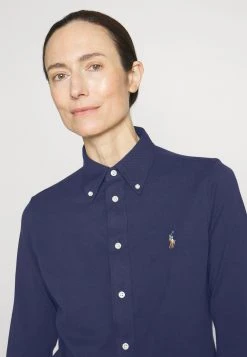 Polo Ralph Lauren HEIDI SKINNY LONG SLEEVE - Koszula - Newport Navy -Polo Ralph Lauren 0532a0fa30cd446eab1d6b51eb736caa
