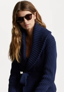 Polo Ralph Lauren SHAWL LONG SLEEVE CARDIGAN - Kardigan - Newport Navy