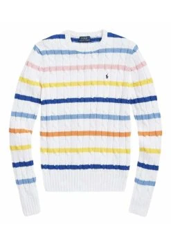 Polo Ralph Lauren CABEL STRIPE - Sweter - White 11 Polo Ralph Lauren CABEL STRIPE - Sweter - White -Polo Ralph Lauren 0a671a4869a84805b8cfba2a612ba8ae