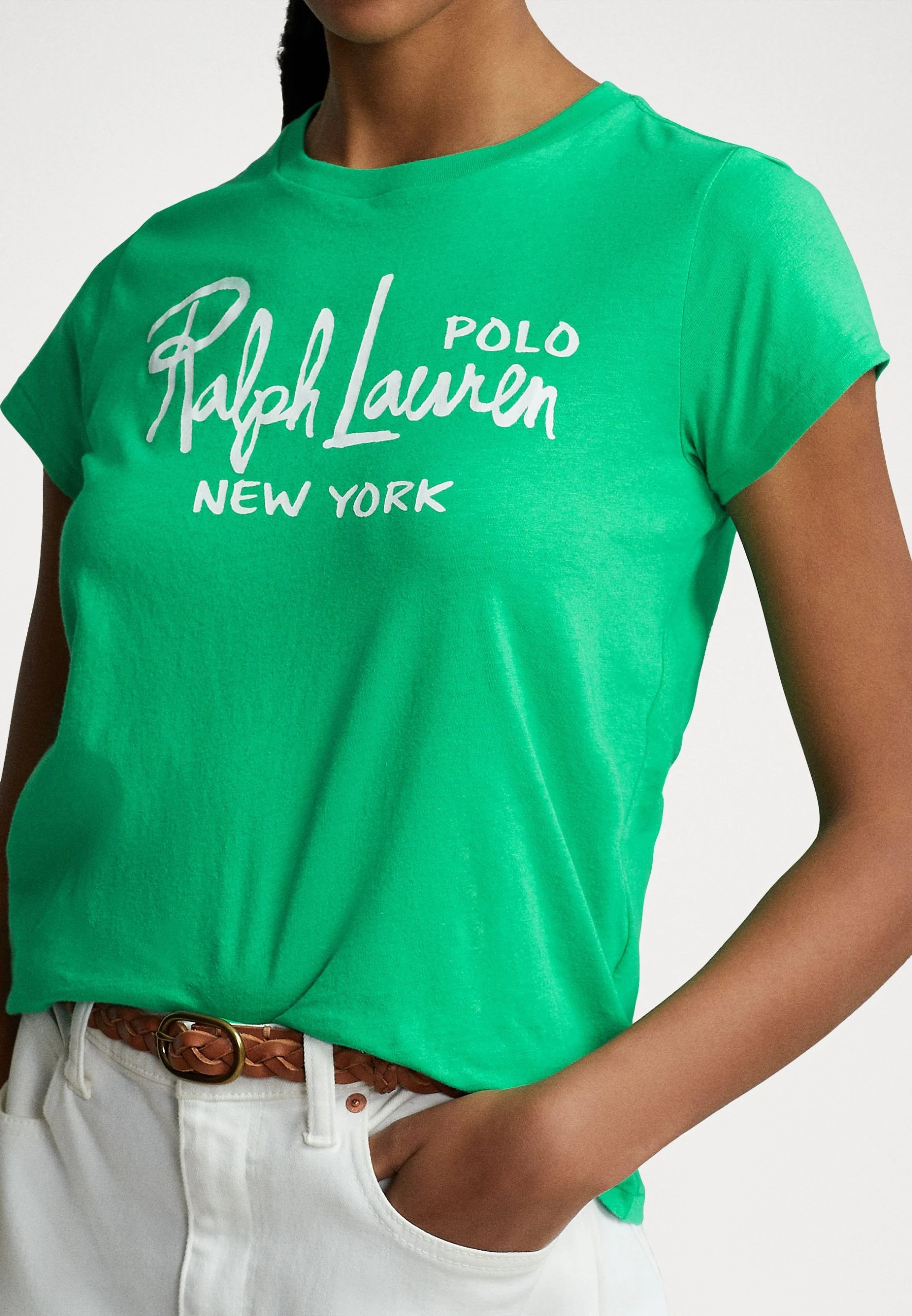 Polo Ralph Lauren SHORT SLEEVE - T-shirt Z Nadrukiem - Summer Emerald 7 Polo Ralph Lauren SHORT SLEEVE - T-shirt Z Nadrukiem - Summer Emerald - obrazek 5