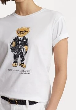 Polo Ralph Lauren MODCALI SHORT SLEEVE - T-shirt Z Nadrukiem - White -Polo Ralph Lauren 0bb995724ee345c1a1f58241d632bdf1