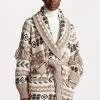 Polo Ralph Lauren LONG SLEEVE CARDIGAN - Kardigan - Cream Multi -Polo Ralph Lauren 0cb1a6f773784e7194d84ced0eb03de0