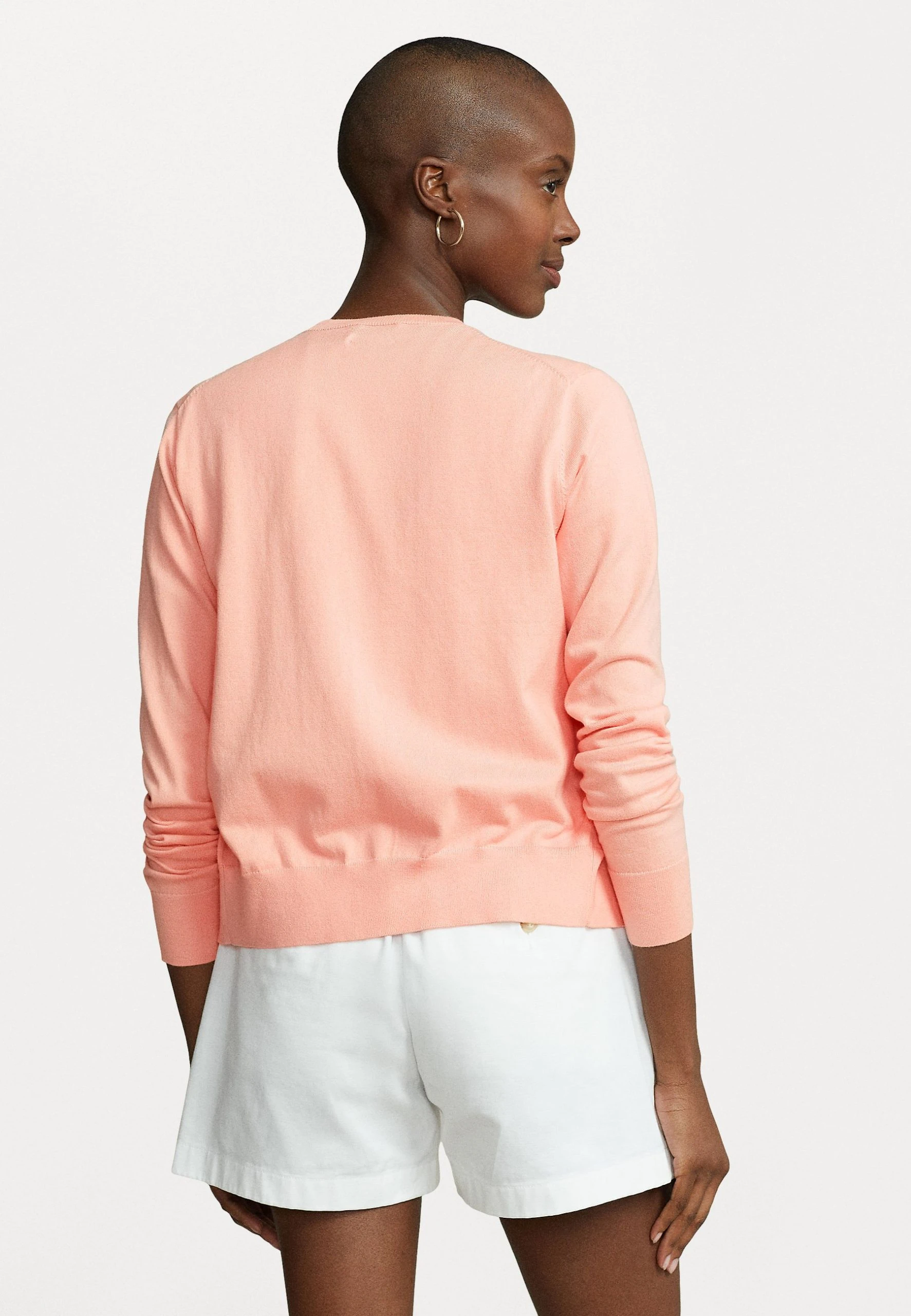 Polo Ralph Lauren LONG SLEEVE CARDIGAN - Kardigan - Deco Coral 5 Polo Ralph Lauren LONG SLEEVE CARDIGAN - Kardigan - Deco Coral - obrazek 3