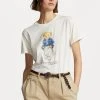 Polo Ralph Lauren BEAR SLEEVE - T-shirt Z Nadrukiem - Nevis