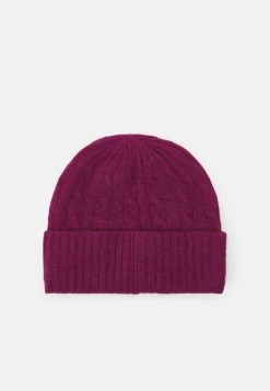Polo Ralph Lauren HAT COLD WEATHER - Czapka - Dark Berry -Polo Ralph Lauren 1bb0229898b04cfd9feb95c4e1ddf144