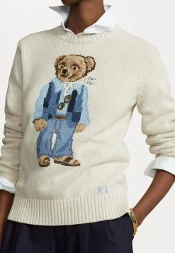 Polo Ralph Lauren CANYN LONG SLEEVE - Sweter - Oatmeal -Polo Ralph Lauren 1c5edfb00a934857a36067ca82b35a12
