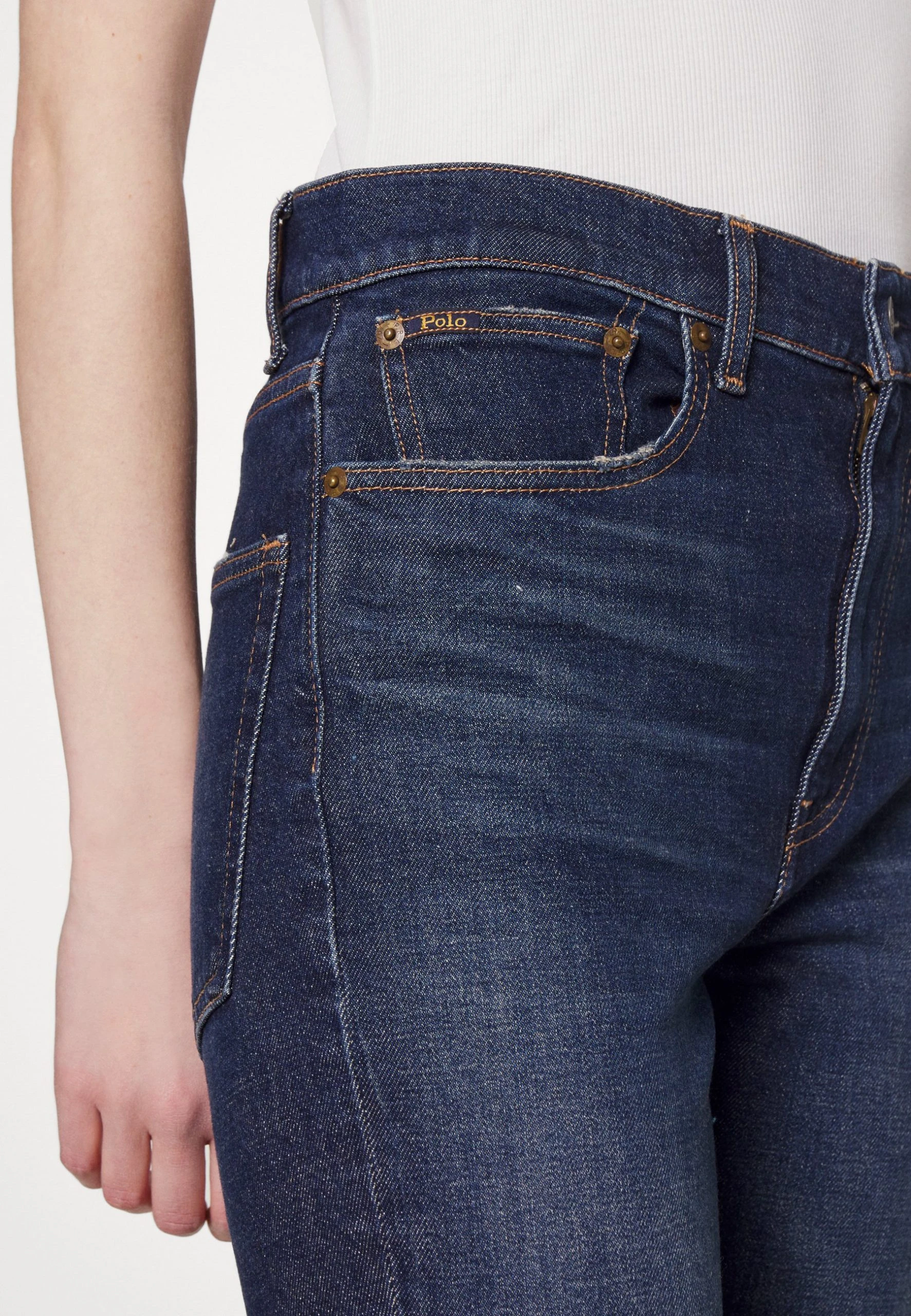 Polo Ralph Lauren HIGH ANKLE-SKINNY - Jeansy Skinny Fit - Celebes Wash 7 Polo Ralph Lauren HIGH ANKLE-SKINNY - Jeansy Skinny Fit - Celebes Wash - obrazek 5