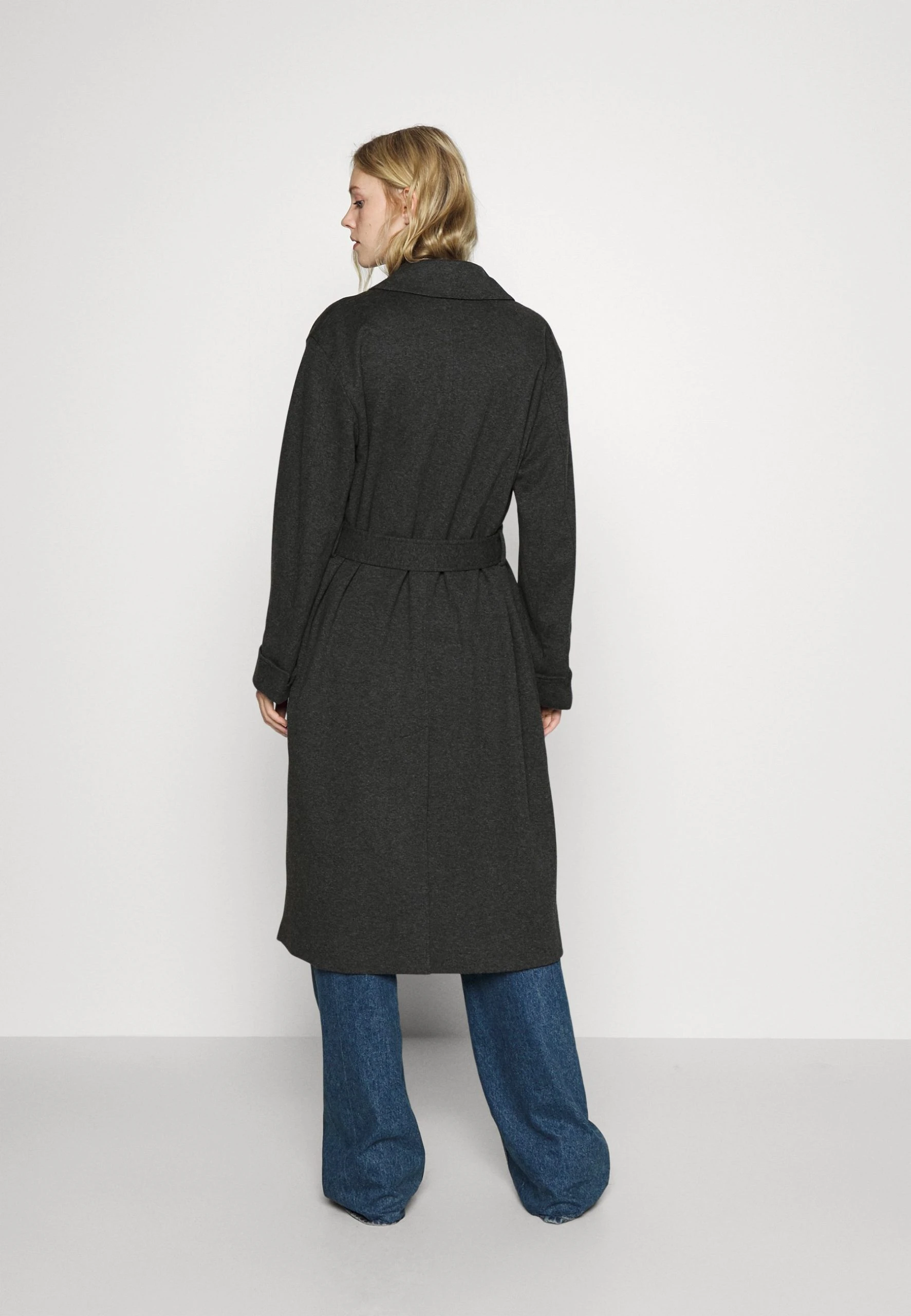 Polo Ralph Lauren LINED COAT - Klasyczny Płaszcz - Onyx Heather 5 Polo Ralph Lauren LINED COAT - Klasyczny Płaszcz - Onyx Heather - obrazek 3