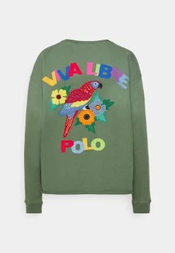 Polo Ralph Lauren VIVA LONG SLEEVE - Bluza - Cargo Green -Polo Ralph Lauren 219ffa00d0c14311913b88eb2bead2a1