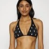 Polo Ralph Lauren LOGO ICONS HALTER BRA - Góra Od Bikini - Black -Polo Ralph Lauren 2249b346957b4535973ffc49e34c6037