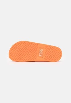 Polo Ralph Lauren SLIDE UNISEX - Sandały Kąpielowe - Orange/white -Polo Ralph Lauren 244359223bd64c06bba78b48fa3c9efd