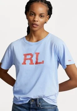 Polo Ralph Lauren PRIDE TEE SHORT SLEEVE - T-shirt Z Nadrukiem - Dress Shirt Blue -Polo Ralph Lauren 24aa8a5c74fc48f3abd2c8d6ef762991