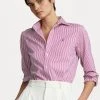 Polo Ralph Lauren LONG SLEEVE BUTTON FRONT SHIRT - Koszula - White/vivid Pink -Polo Ralph Lauren 285a445dd87d4199a72c8c95371e161e