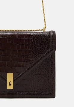 Polo Ralph Lauren CHAIN BAG SMALL - Torebka - Chocolate -Polo Ralph Lauren 2b33ff5b422f4166b8ca899bf9366849