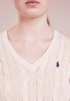 Polo Ralph Lauren CABLE V-NECK - Sweter - Cream 10 Polo Ralph Lauren CABLE V-NECK - Sweter - Cream -Polo Ralph Lauren 2b96d5066dc24981ac126cca56ba1779