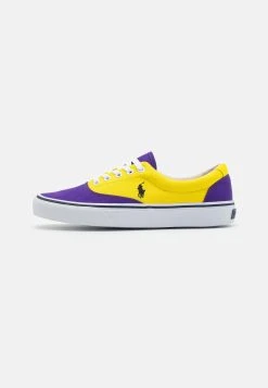 Polo Ralph Lauren KEATON PONY LACE UNISEX - Sneakersy Niskie - Purple/yellow