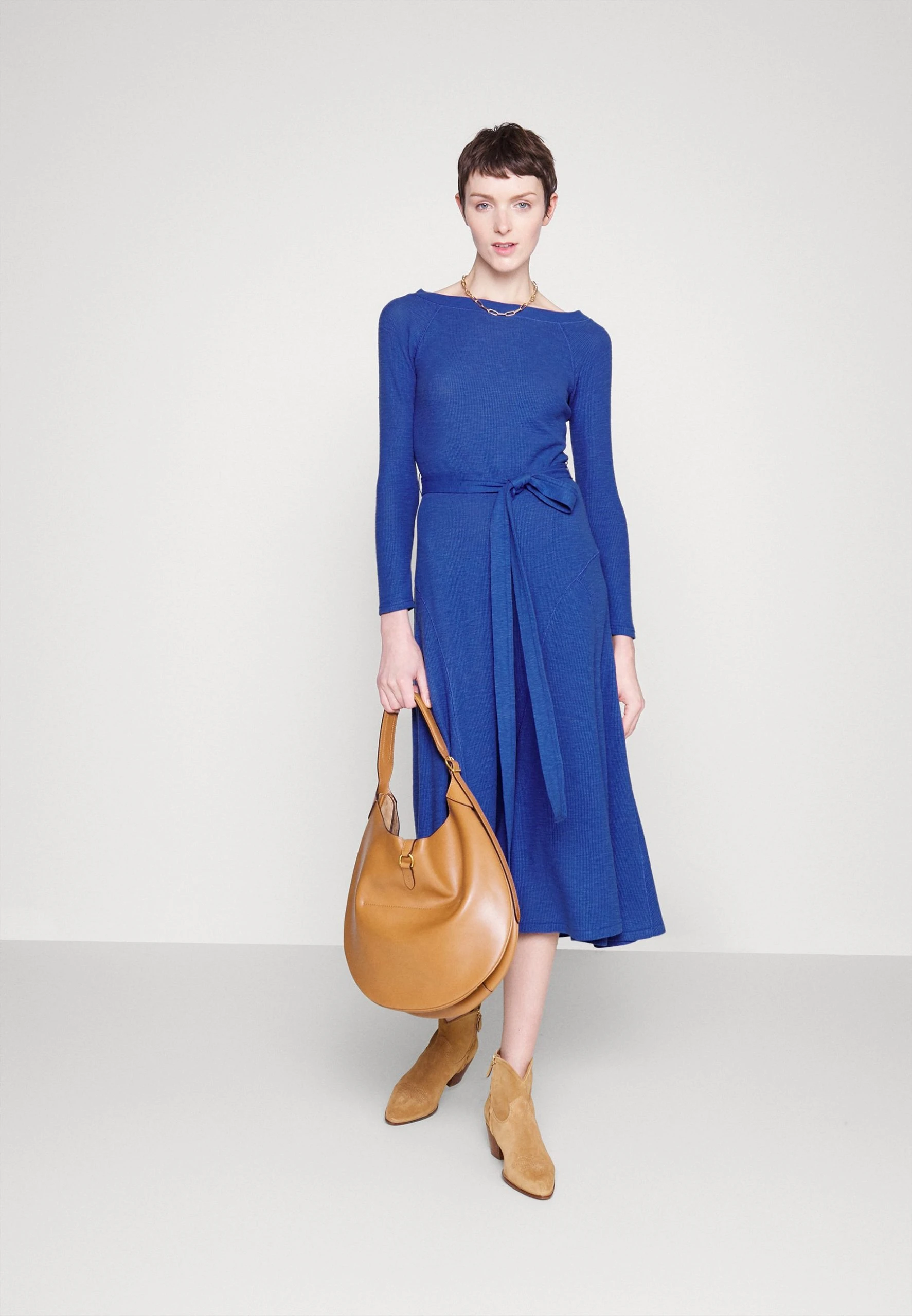 Polo Ralph Lauren LONG SLEEVE DAY DRESS - Sukienka Letnia - Royal Navy 4 Polo Ralph Lauren LONG SLEEVE DAY DRESS - Sukienka Letnia - Royal Navy - obrazek 2