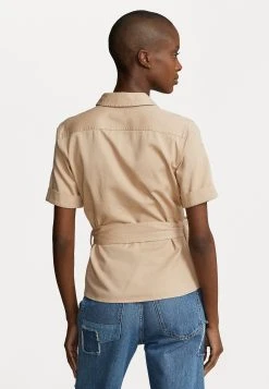Polo Ralph Lauren SHORT SLEEVE BUTTON FRONT SHIRT - Koszula - Classic Tan -Polo Ralph Lauren 30fe2ef90164411eb72a63690e350323