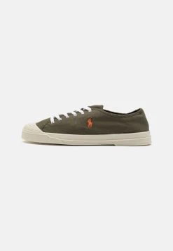 Polo Ralph Lauren ESSENCE LACE UNISEX - Sneakersy Niskie - Canopy Olive/orange