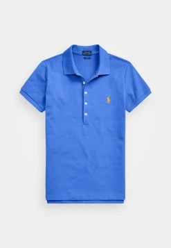 Polo Ralph Lauren JULIE SLIM SHORT SLEEVE - Koszulka Polo - New Iris Blue -Polo Ralph Lauren 34a34044780942cbb813dbce6238edca