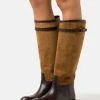 Polo Ralph Lauren RIDING BOOTS TALL BOOT - Kozaki - Amber/chocolate -Polo Ralph Lauren 3b3f98617ab347779fa69fb9b70d5c3a