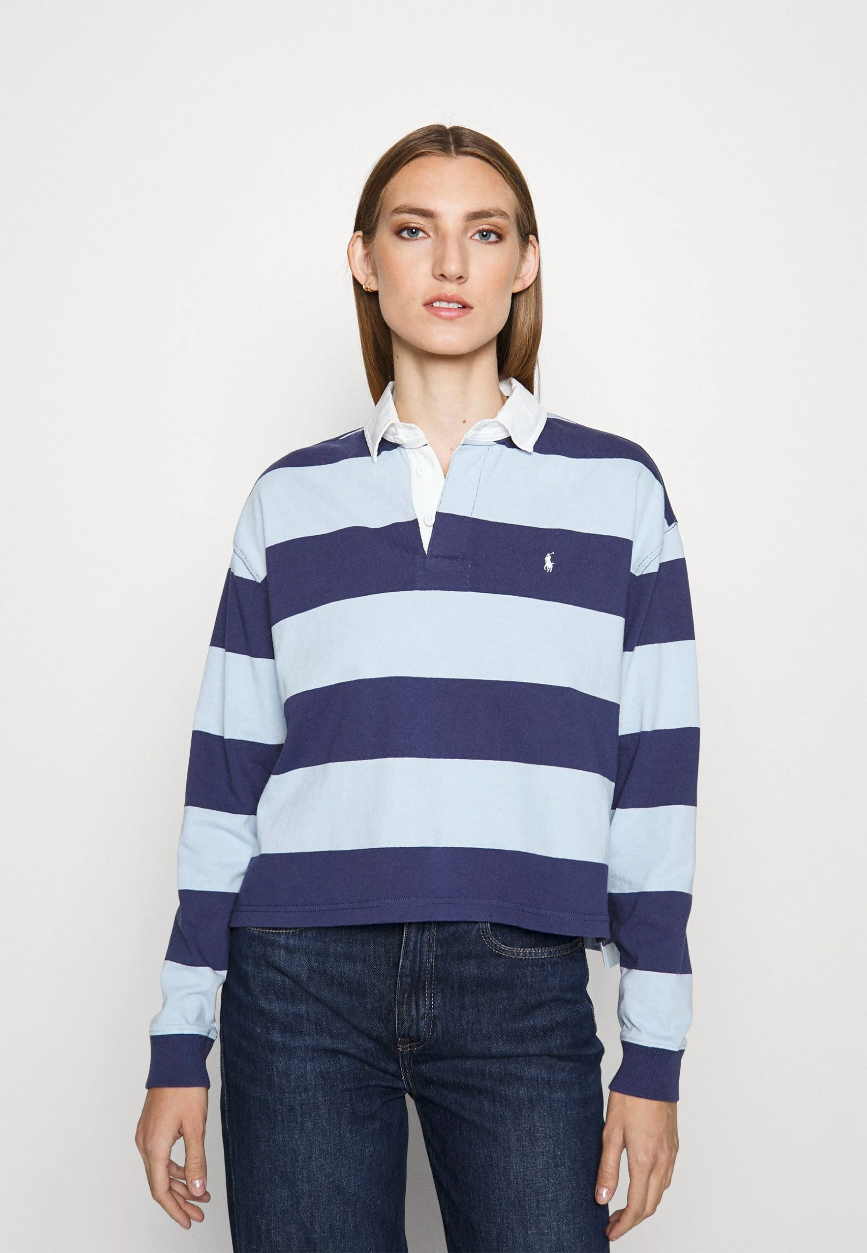 Polo Ralph Lauren LONG SLEEVE RUGBY - Koszulka Polo - Light Navy/elite Blue 3 Polo Ralph Lauren LONG SLEEVE RUGBY - Koszulka Polo - Light Navy/elite Blue