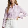 Polo Ralph Lauren RELAXED LONG SLEEVE BUTTON FRONT SHIRT - Koszula - Soft Lilac/white -Polo Ralph Lauren 3c00794d059f467490ce54943b1f6bae