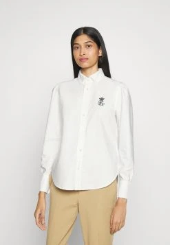 Polo Ralph Lauren BRIA LONG SLEEVE BUTTON FRONT SHIRT - Bluzka - White