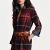 Polo Ralph Lauren LONG SLEEVE DAY DRESS - Sukienka Koszulowa - Red Multi Fall Plaid