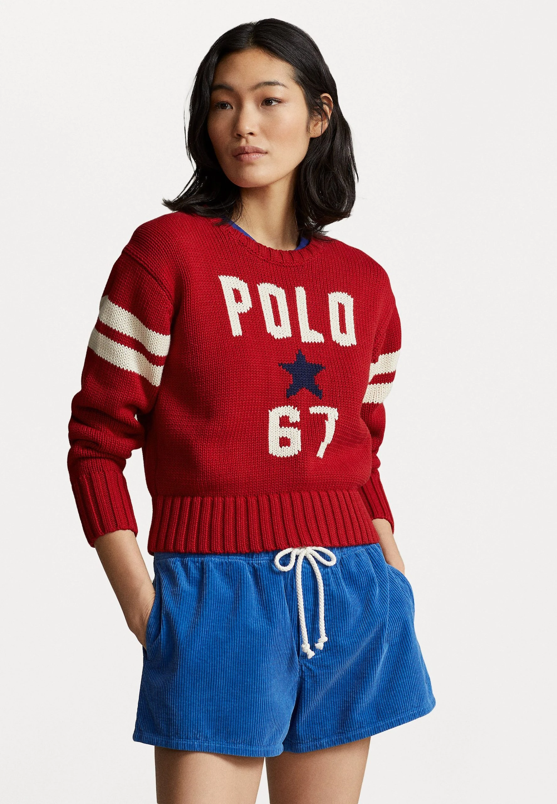 Polo Ralph Lauren LONG SLEEVE - Sweter - Red 3 Polo Ralph Lauren LONG SLEEVE - Sweter - Red