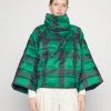 Polo Ralph Lauren INSULATED-PONCHO - Ponczo - Green/ Black Plaid