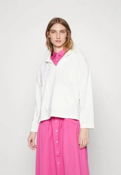 Polo Ralph Lauren TERRY TUNIC-LONG SLEEVE-SWEATSHIRT - Bluza Z Kapturem - Deckwash White