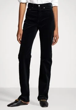 Polo Ralph Lauren STRAIGHT FULL LENGTH FLAT FRONT - Spodnie Materiałowe - Black