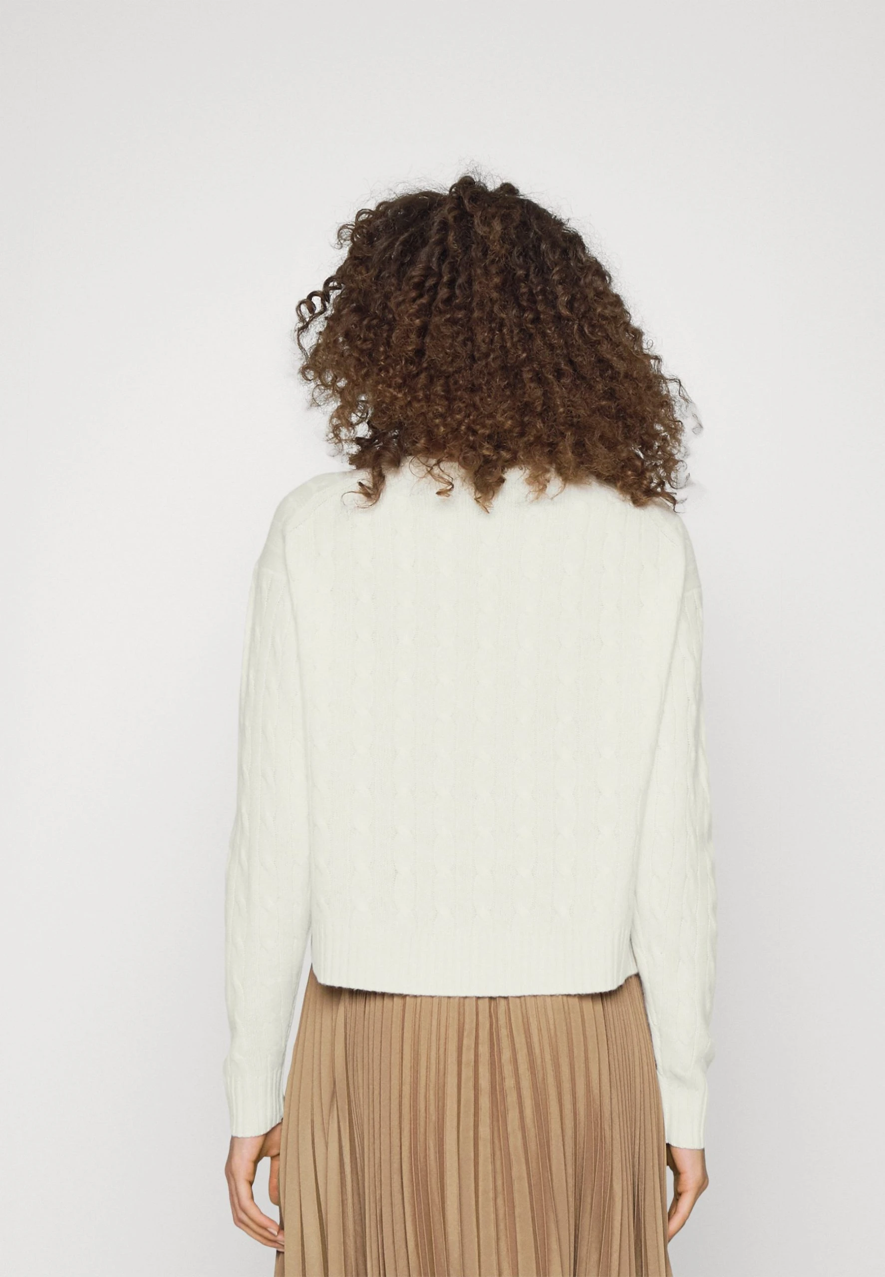 Polo Ralph Lauren LONG SLEEVE - Sweter - Cream 5 Polo Ralph Lauren LONG SLEEVE - Sweter - Cream - obrazek 3