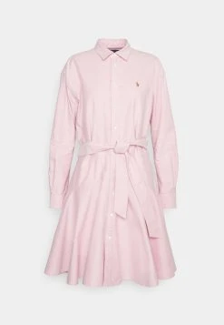 Polo Ralph Lauren LONG SLEEVE DAY DRESS - Sukienka Koszulowa - Carmel Pink -Polo Ralph Lauren 47fc2e2853d04e22b7b226b9f3371218