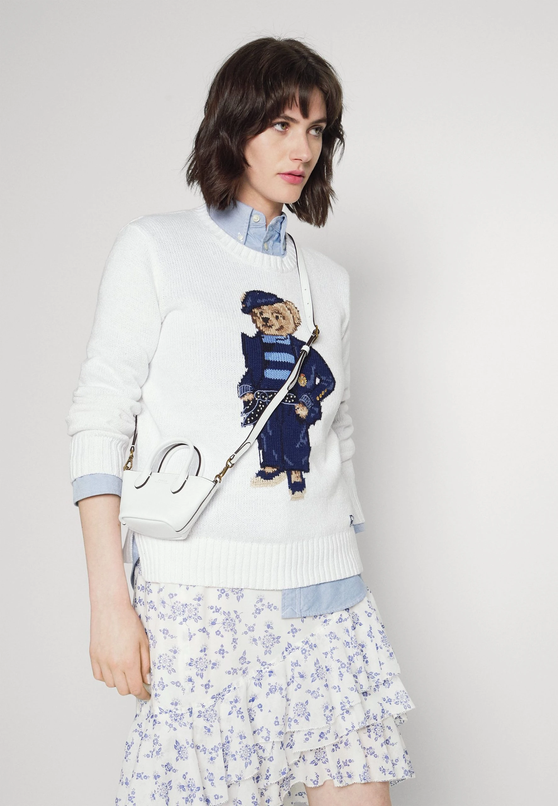 Polo Ralph Lauren Spódnica Trapezowa - Blue 6 Polo Ralph Lauren Spódnica Trapezowa - Blue - obrazek 4