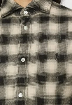 Polo Ralph Lauren GEORGIA LONG SLEEVE BUTTON FRONT - Koszula - Cream/black Ombre -Polo Ralph Lauren 488b2a3a421f49d3bbbdd9ea690f68f4