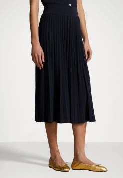 Polo Ralph Lauren SKIRT MID - Spódnica Trapezowa - Navy