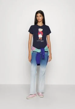 Alternative view of Polo Ralph Lauren BEAR SHORT SLEEVE - T-shirt Z Nadrukiem - Hunter Navy
