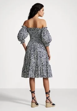 Polo Ralph Lauren ELERY SHORT SLEEVE DAY DRESS - Sukienka Letnia - Ink -Polo Ralph Lauren 4fbf73b22ed54a758789911fbe1ba631