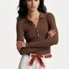 Polo Ralph Lauren LONG SLEEVE - Koszulka Polo - Chocolate Brown