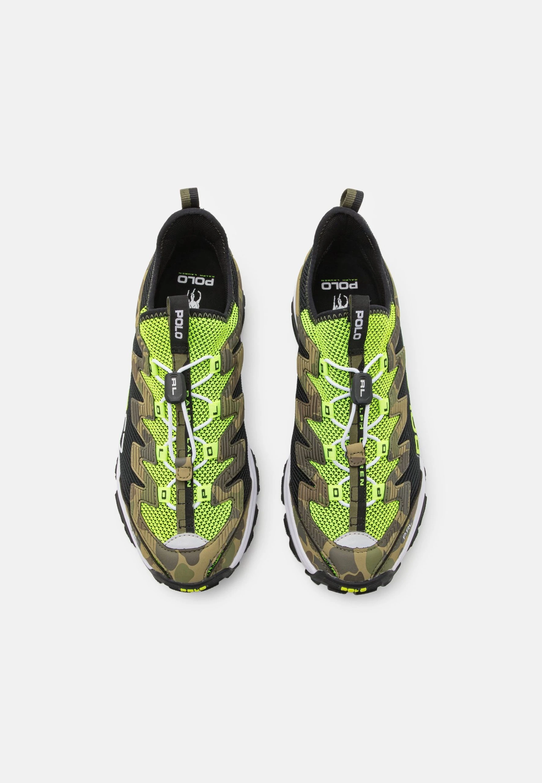 Polo Ralph Lauren ADVNTR 300 LACE UNISEX - Sneakersy Niskie - Black/safety Yellow/frog 5 Polo Ralph Lauren ADVNTR 300 LACE UNISEX - Sneakersy Niskie - Black/safety Yellow/frog - obrazek 3