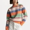 Polo Ralph Lauren LONG SLEEVE - Bluza Z Polaru - Multi Stripe