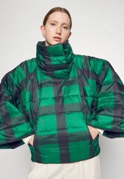 Polo Ralph Lauren INSULATED-PONCHO - Ponczo - Green/ Black Plaid -Polo Ralph Lauren 54e8ce8222d44147b912e5ccca4d8622