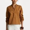 Polo Ralph Lauren SINA LONG SLEEVE BLOUSE - Bluzka - Cafe Brown -Polo Ralph Lauren 572f70b67dee4a2493b5e3d07eef6481