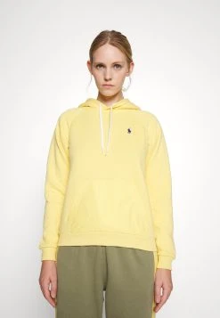 Polo Ralph Lauren CLASSIC SHRUNKEN HOODIE - Bluza Z Kapturem - Yellow