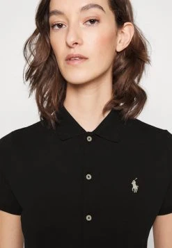 Polo Ralph Lauren SHORT SLEEVE DAY DRESS - Sukienka Z Dżerseju - Black -Polo Ralph Lauren 5d6127d0db904e84bad03923aafd4bda