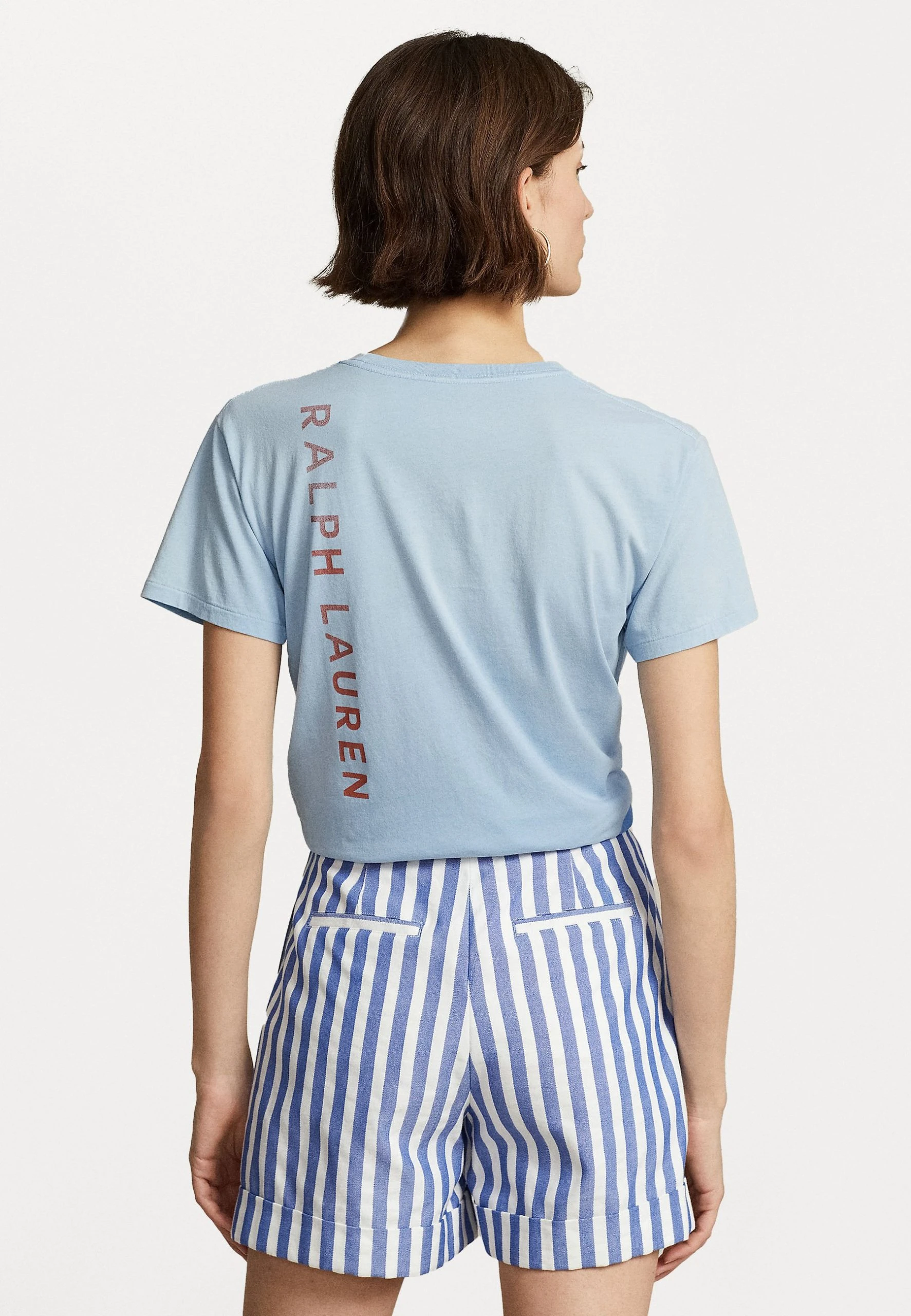 Polo Ralph Lauren WAVES SHORT SLEEVE - T-shirt Z Nadrukiem - Powder Blue 5 Polo Ralph Lauren WAVES SHORT SLEEVE - T-shirt Z Nadrukiem - Powder Blue - obrazek 3