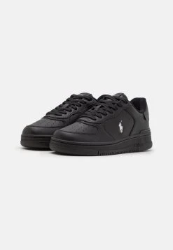Alternative view of Polo Ralph Lauren MASTERS LOW TOP LACE UNISEX - Sneakersy Niskie - Black/white